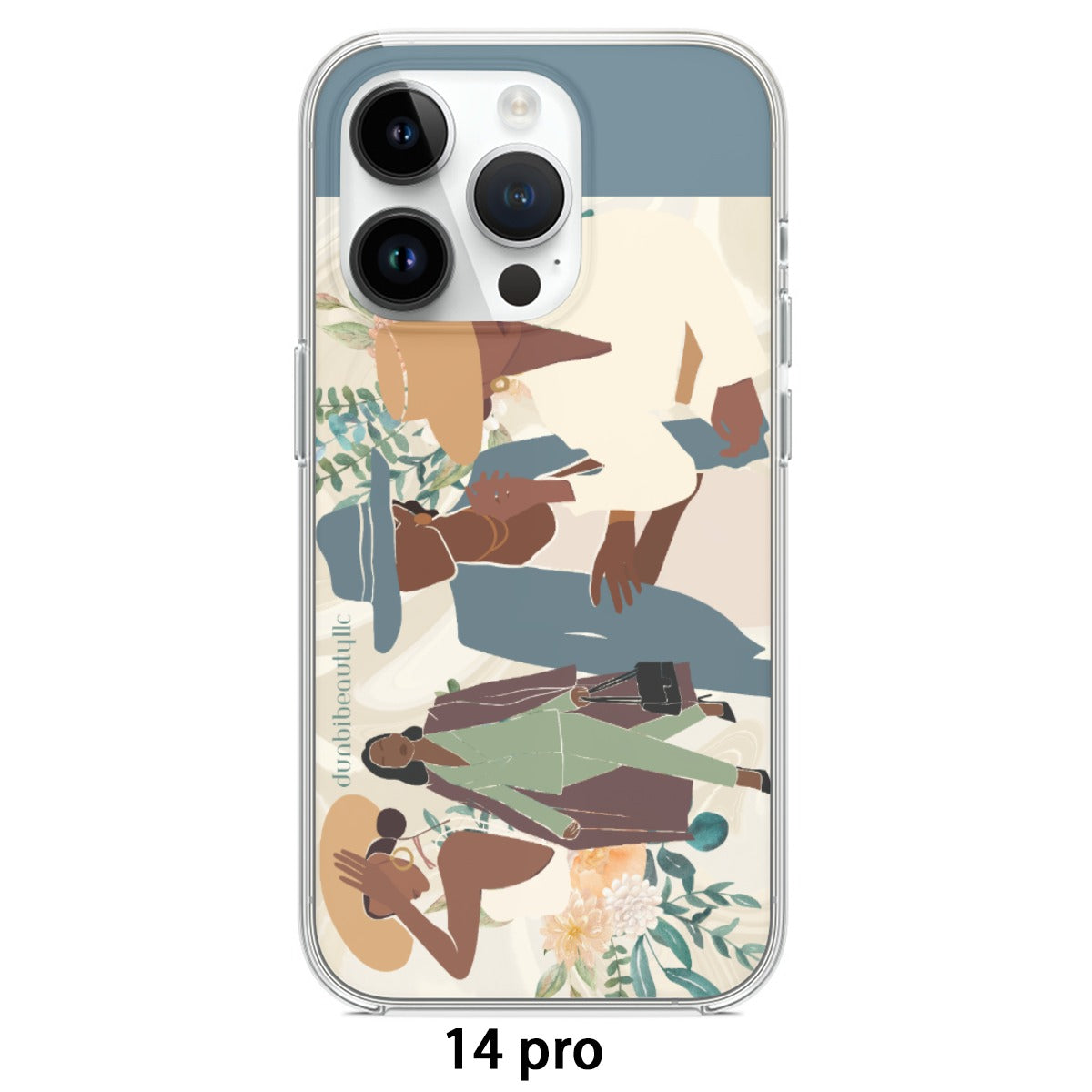 Dunbi-Designed TPU Black iPhone 14 Series Case for Business Women: Elegant & Confident