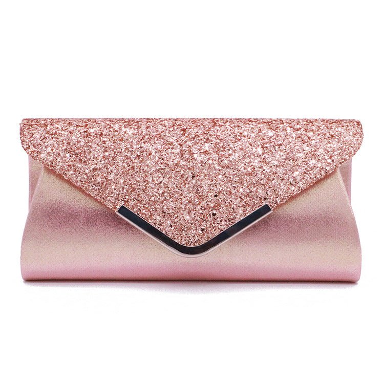Gorgeous Fashionable PU Leather Glittering Envelope-style Makeup Storage Bag