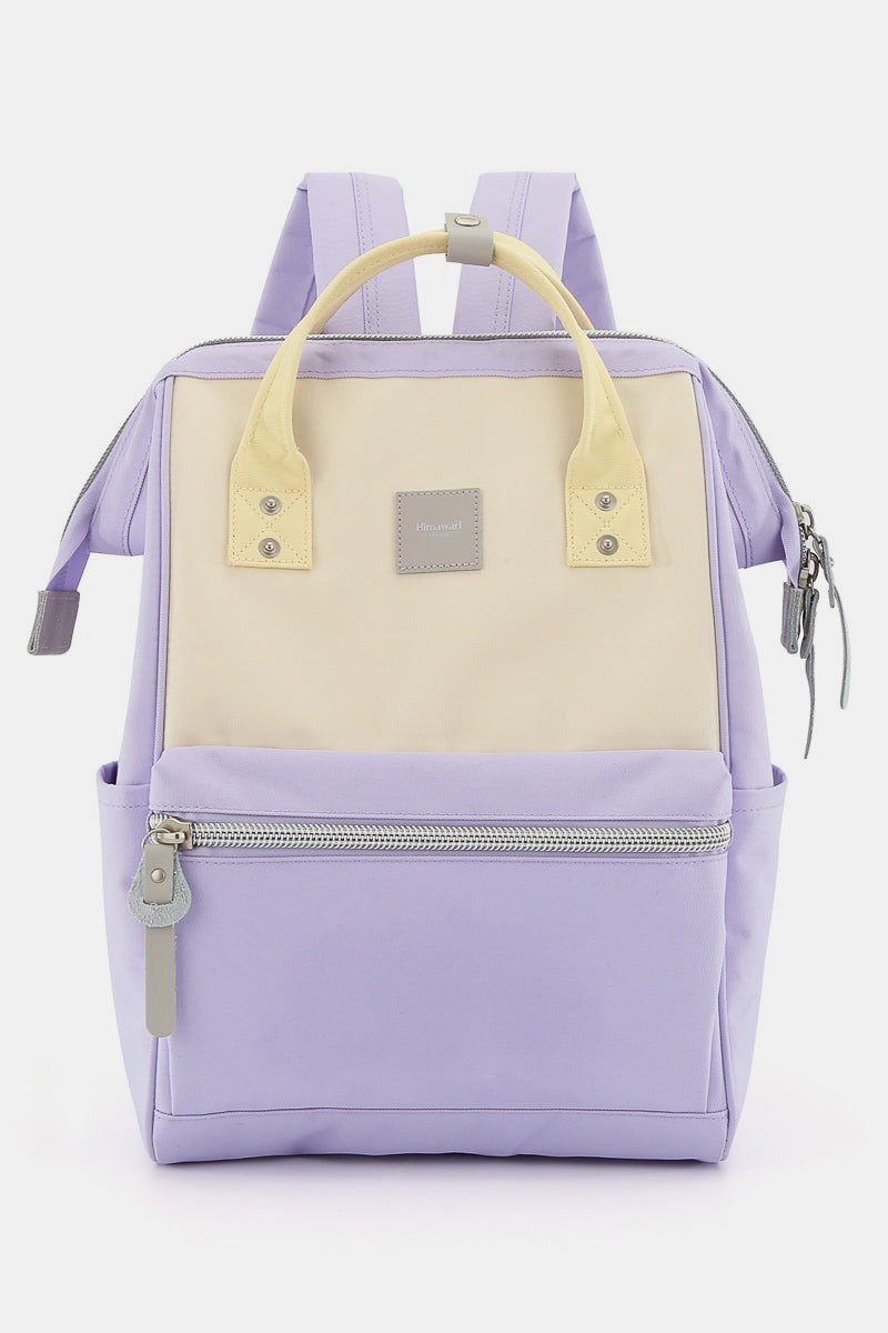 Himawari Large Eco - friendly Water - Resistant Canvas Backpack with Handy Side Pockets