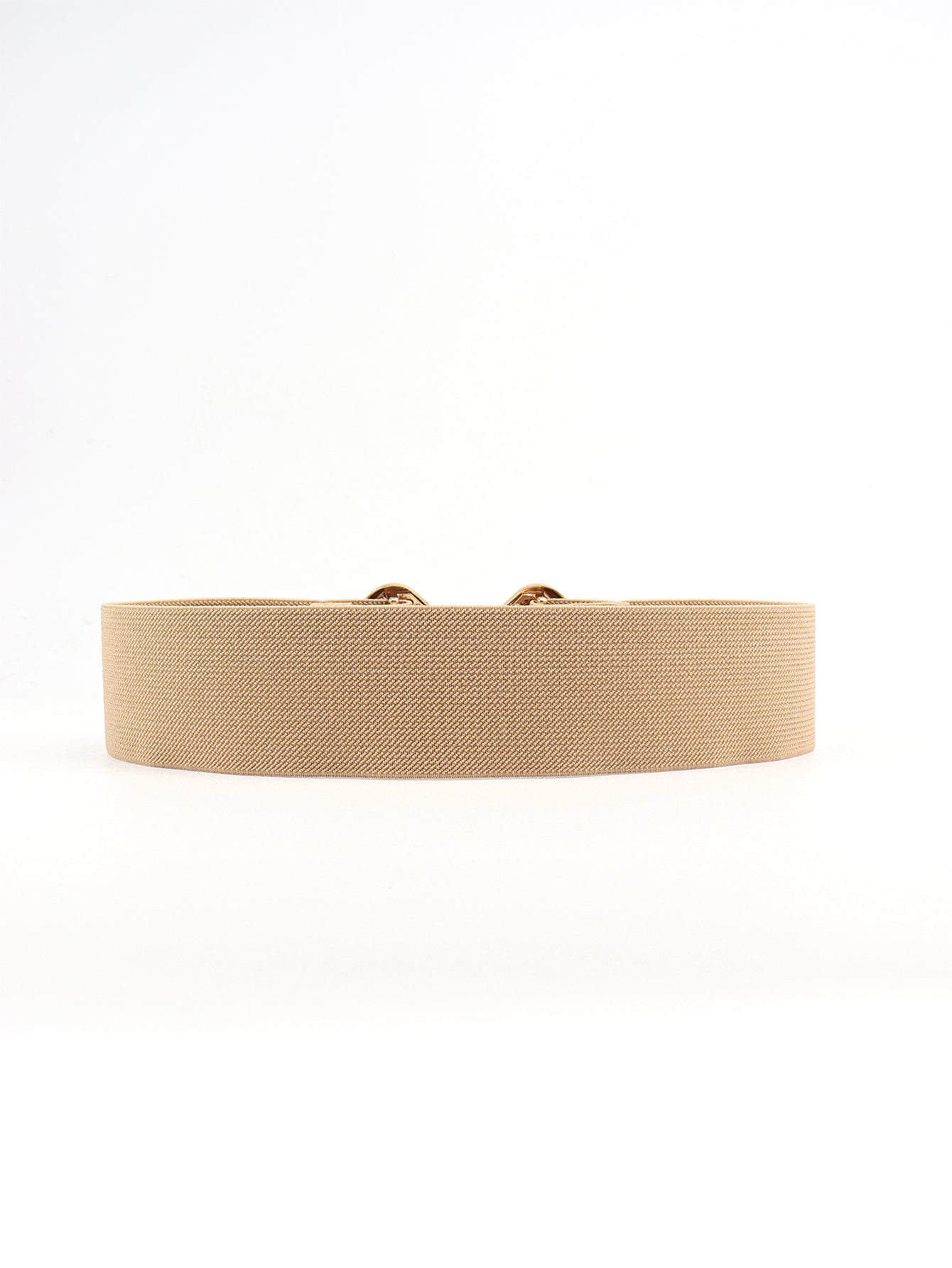 Elastic Wide Belt with Geometric Buckle for Fashion Lovers