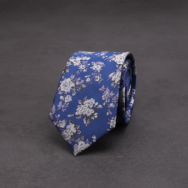 Adult Men's 7cm Paisley Pattern Silk-Polyester Formal Necktie