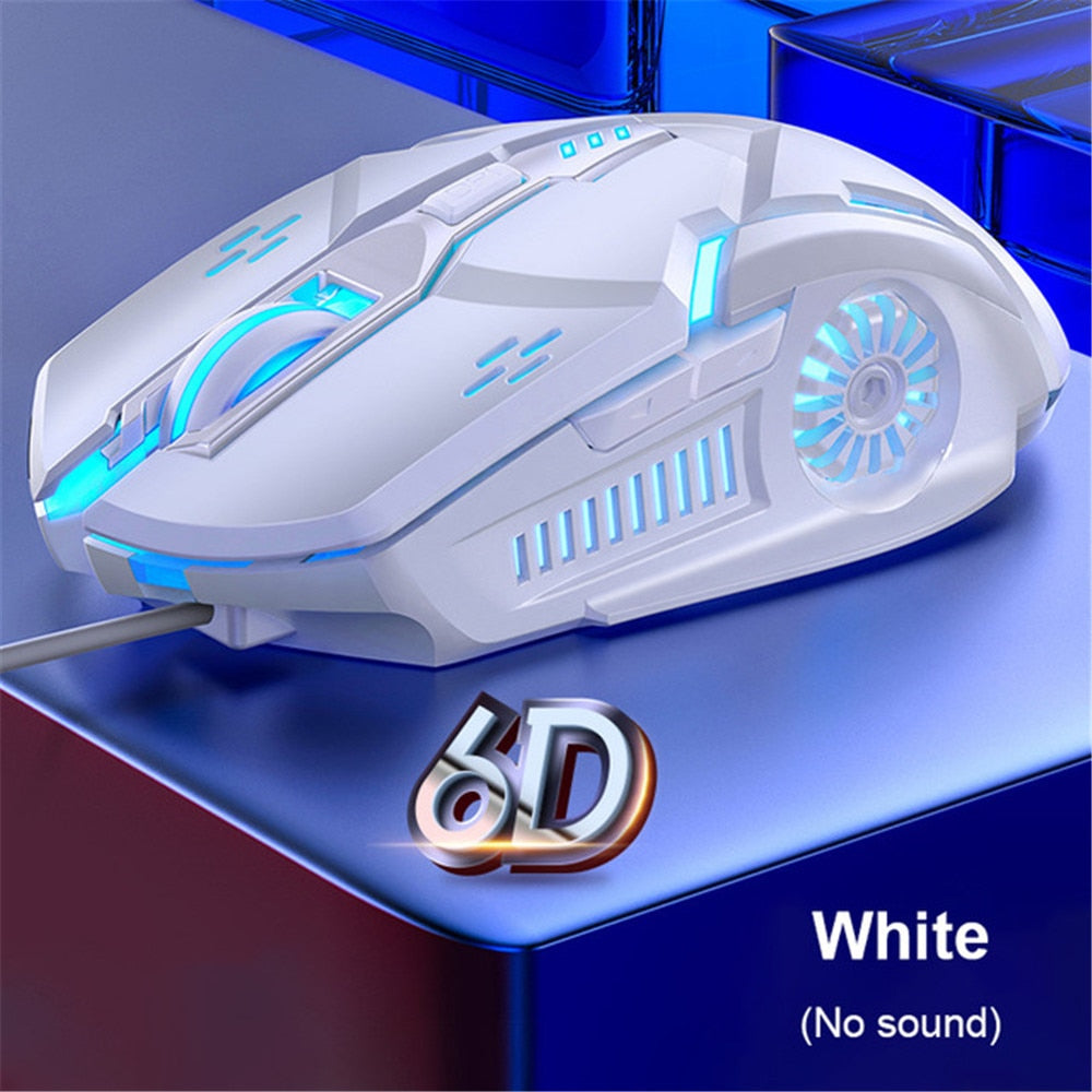 Wired Gaming Mouse with 6 Buttons, Luminous Effect for PC and Laptop Gaming