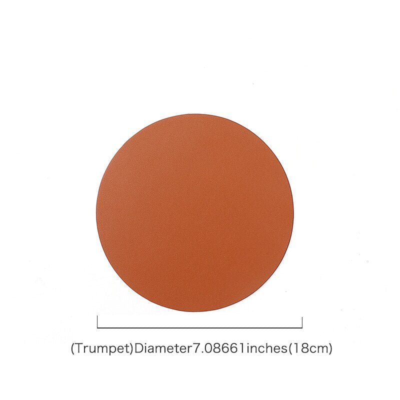 Insulating and Oil - Resistant PU Leather Placemats for Western Food Dining, Tableware Accessories, Bowl and Cup Coasters as Kitchen Decorations