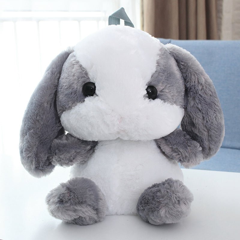 Adorable Furry Bunny-Shaped Backpack for Children's School Use