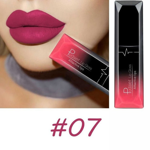Long - lasting Waterproof Matte Lipstick with 21 Color Options