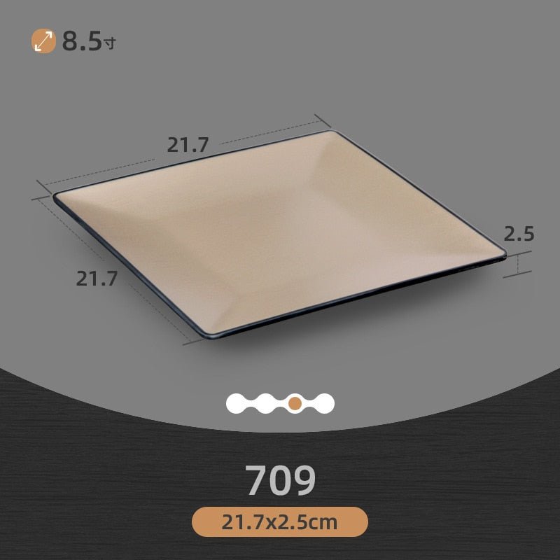 Eco-Friendly Korean Melamine Dinnerware and Flatware Set for Western-style Kitchen