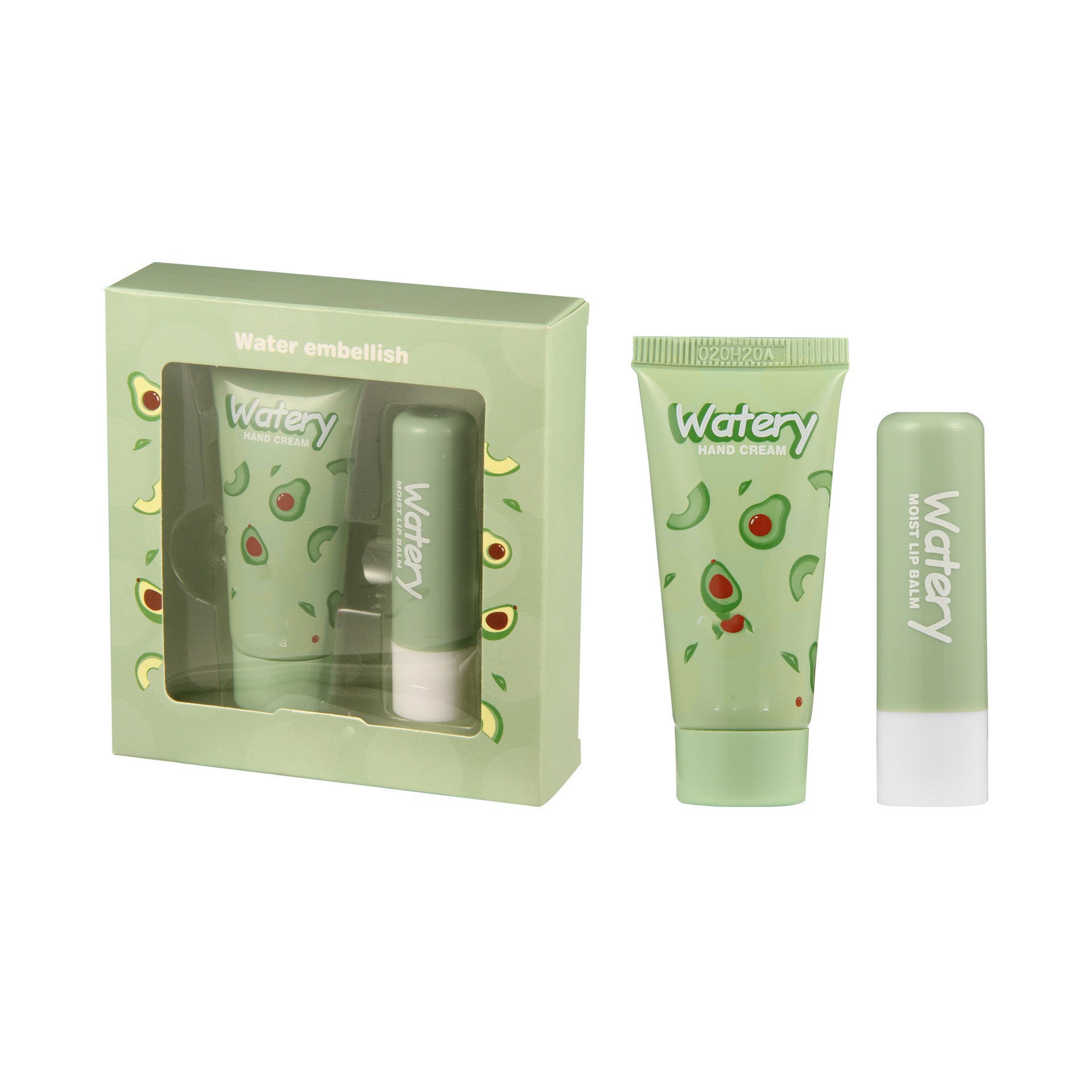 Heng Fang Shi Jing Avocado, Strawberry, and Peach Hand Cream and Lip Balm Set for Moisturizing Students