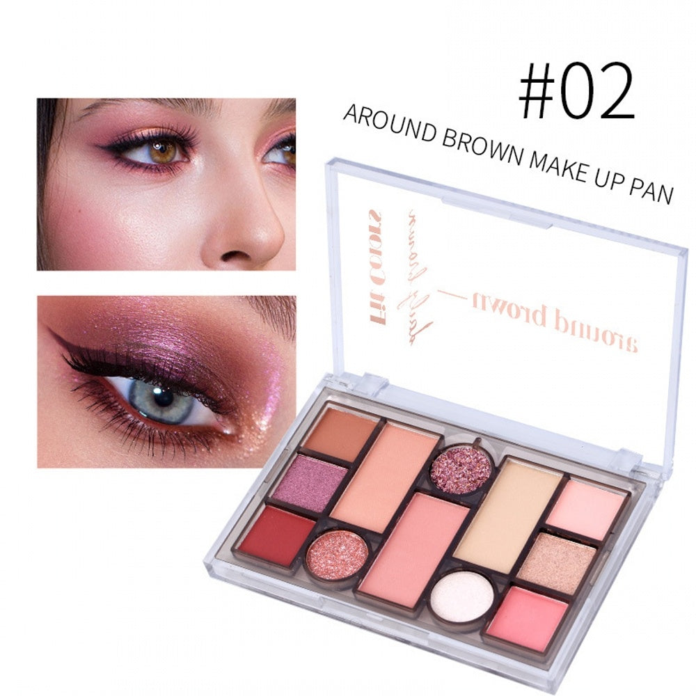 Matte and Pearlescent Earthy Tones Eyeshadow Palette for Stunning Eye Makeup