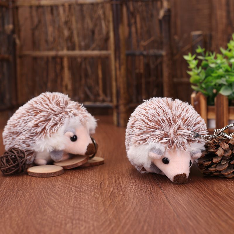 Adorable Little Hedgehog-Shaped Plush Keychain for Decoration and Carry
