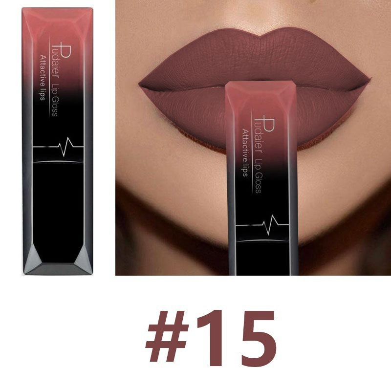 Long - lasting Waterproof Matte Lipstick with 21 Color Options
