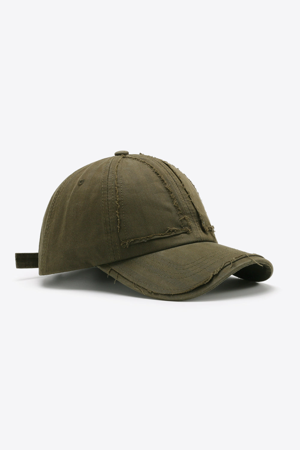 Fashionable Distressed Style Adjustable Cotton Baseball Cap for Everyday Wear