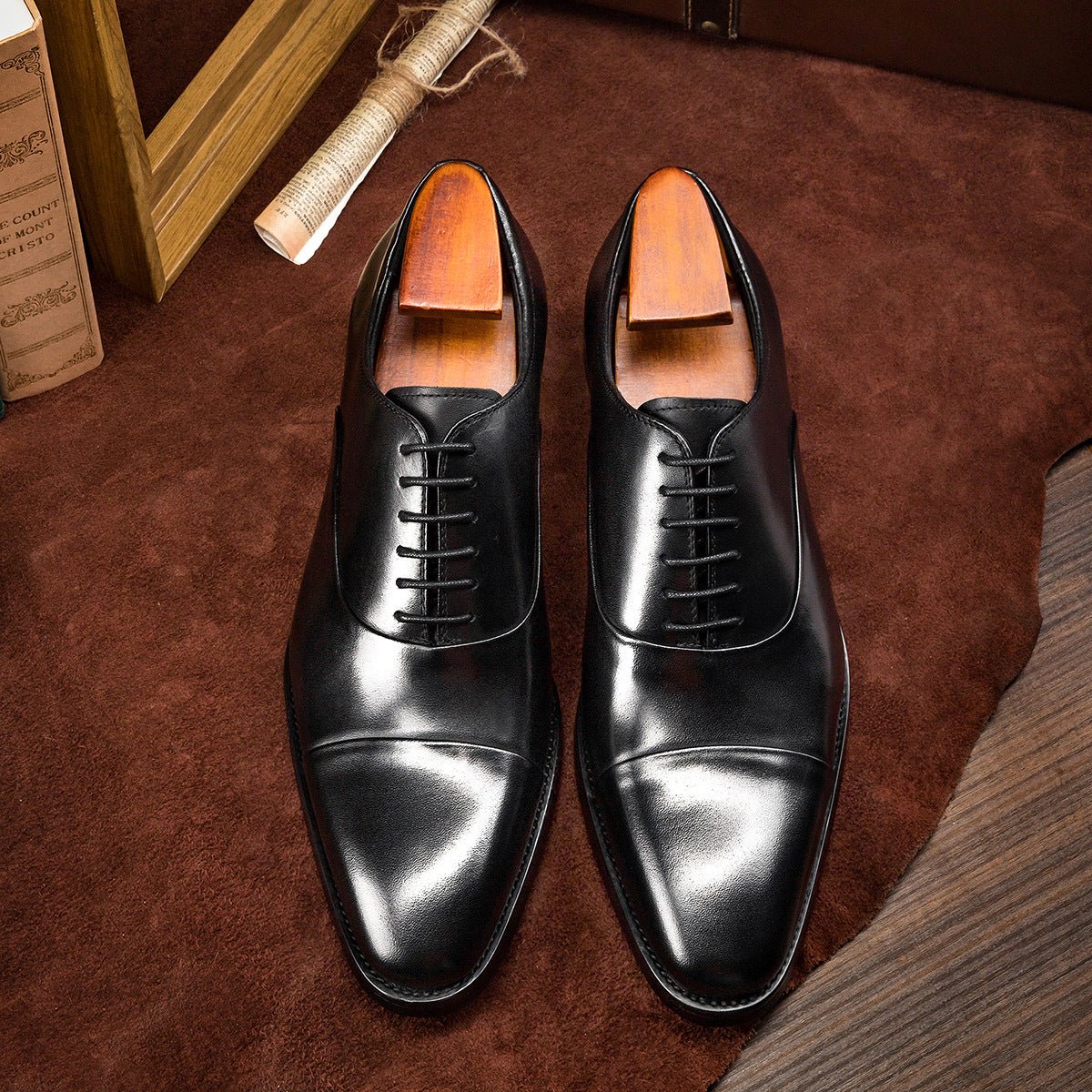 Top-Notch Quality Formal British Men's Oxford Shoes for Daily and Business Use