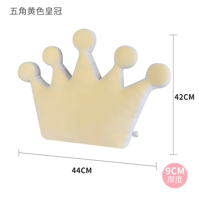 Instagram-Famous Candy-Colored Rainbow, Lucky Cloud, Star, and Moon Plush Throw Pillow for Sofa and Home Decoration with a Colorful Crown - Memorable Cushion