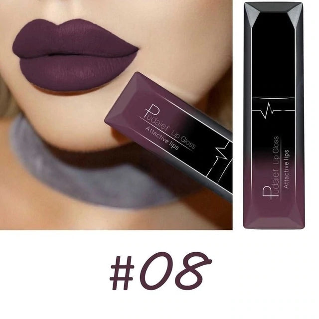 Long - lasting Waterproof Matte Lipstick with 21 Color Options