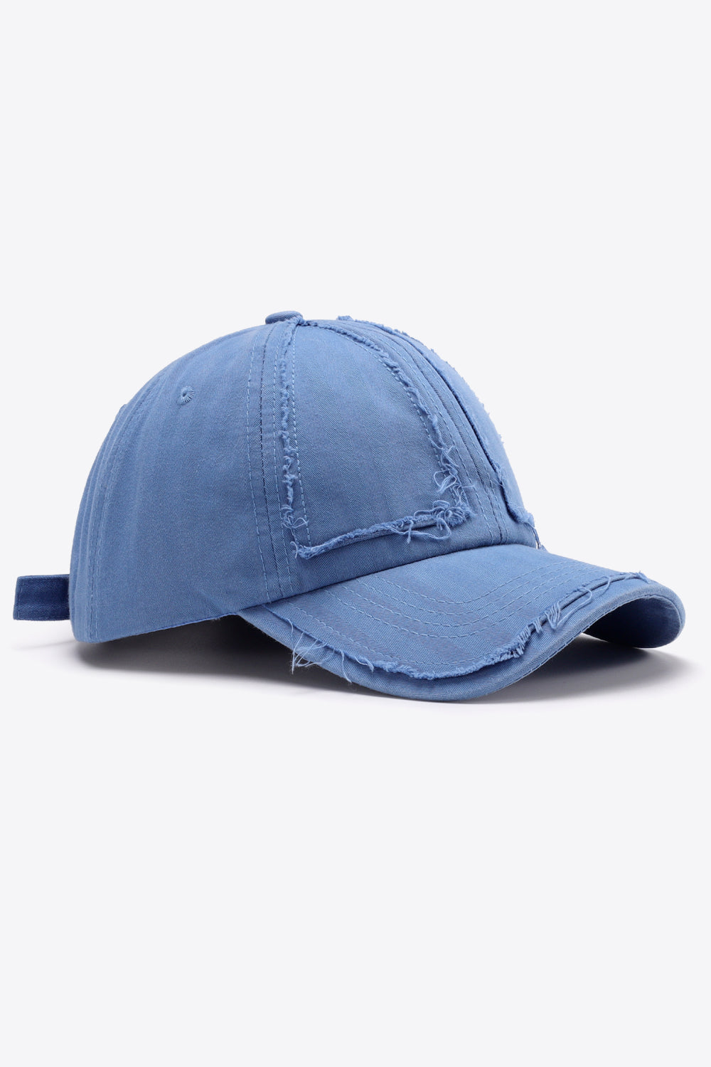 Fashionable Distressed Style Adjustable Cotton Baseball Cap for Everyday Wear