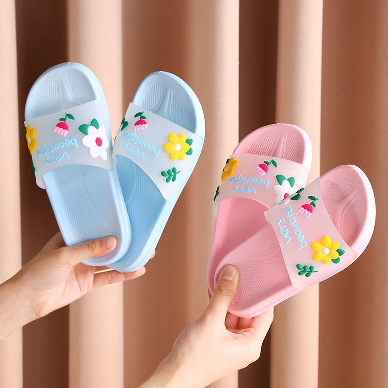 Stylish Girls' Slip-on PVC Sandals with Synthetic Leather Upper