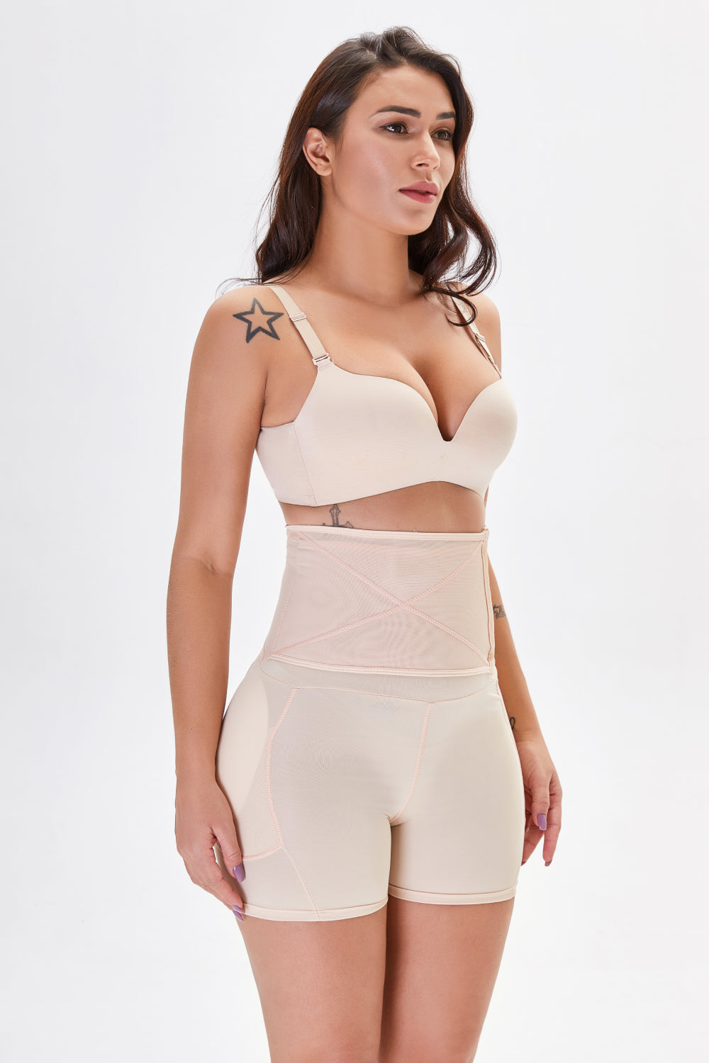 Full-Size, Minimalist Hip Lifting and Shaping Stretch Shorts