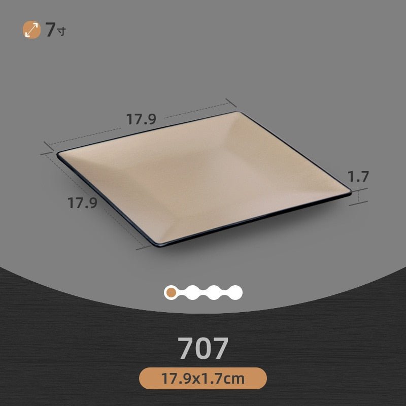 Eco-Friendly Korean Melamine Dinnerware and Flatware Set for Western-style Kitchen