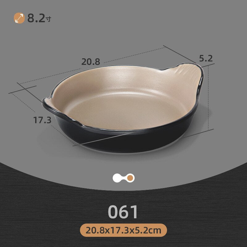 Eco-Friendly Korean Melamine Dinnerware and Flatware Set for Western-style Kitchen