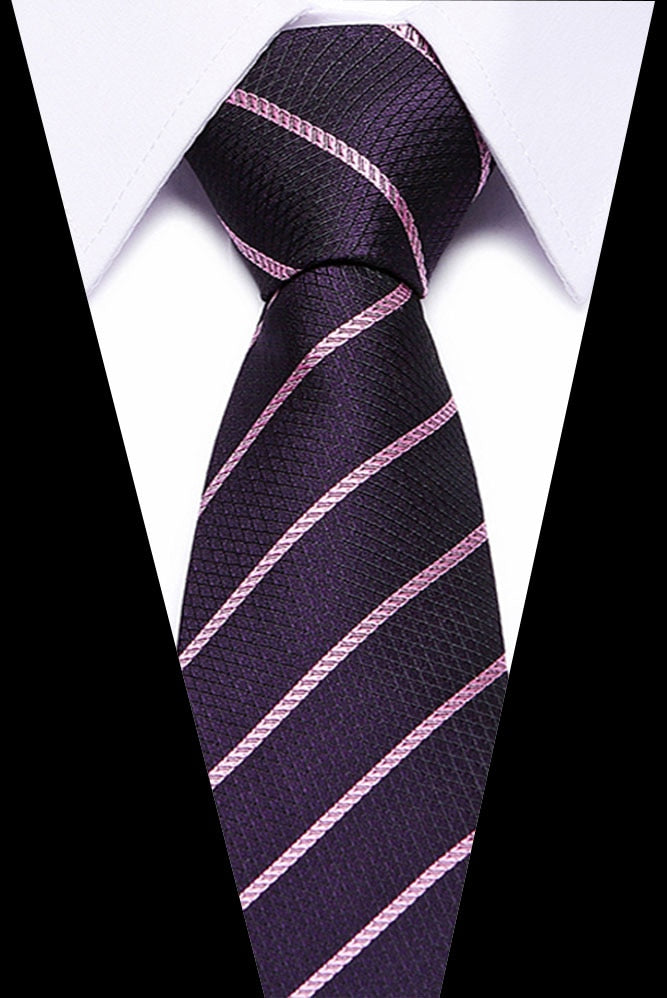 KissLuck Men's 100% Silk Classic Plaid Neckties in Multiple Colors