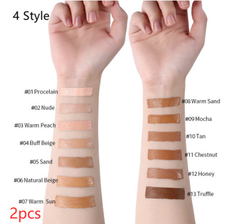 Oil - Controlling Liquid Makeup Foundation with 13 - Color Concealer