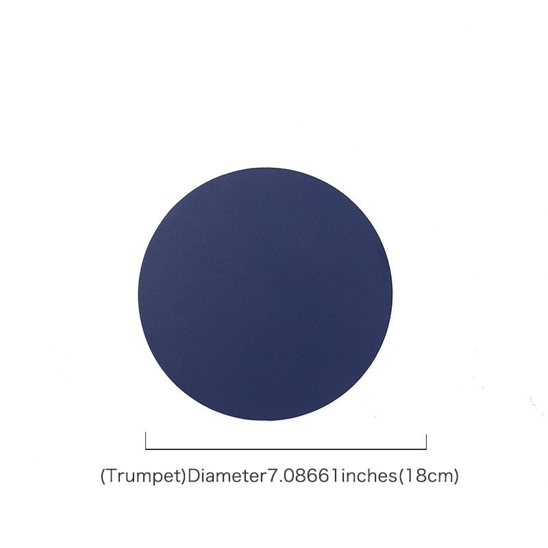 Insulating and Oil - Resistant PU Leather Placemats for Western Food Dining, Tableware Accessories, Bowl and Cup Coasters as Kitchen Decorations