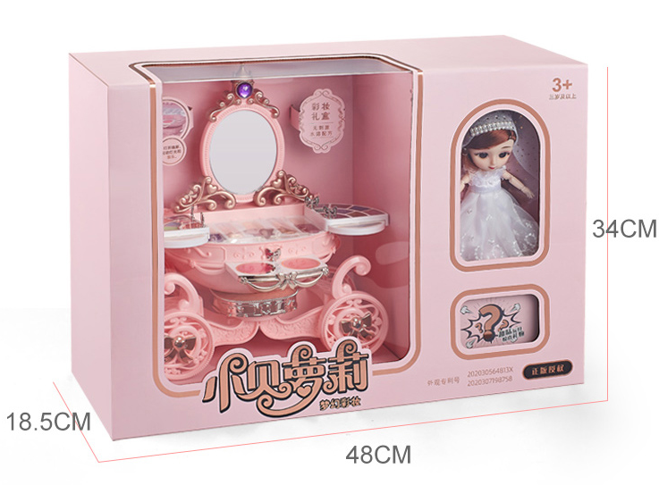 Girls' Toy Makeup and Nail Polish Set for Young Ladies