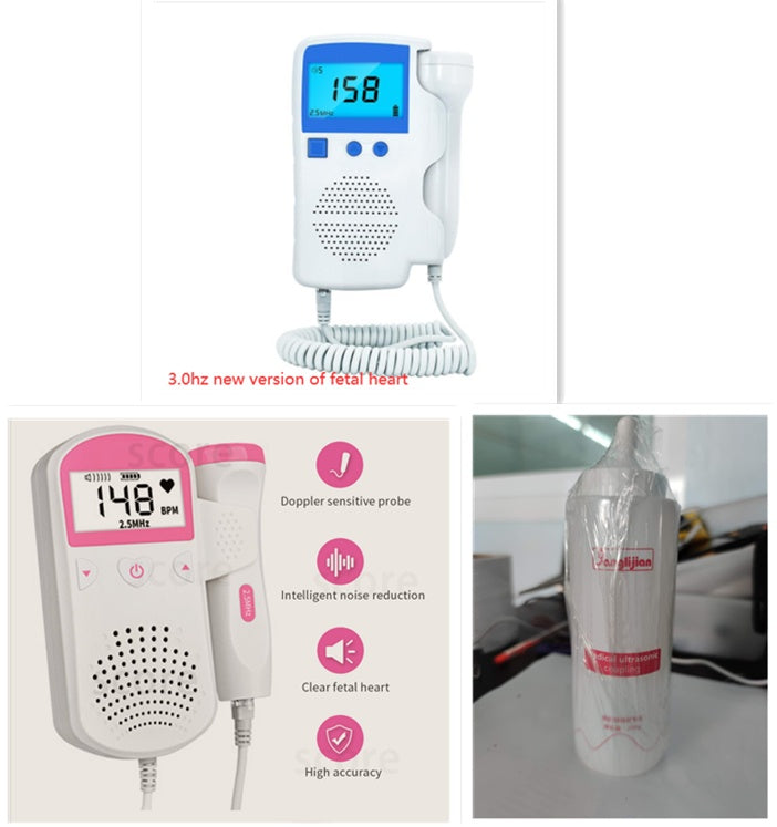 Home Use Fetal Heart Rate Monitor - Pregnancy Essential for Detecting Baby Fetal Heart Sound and Rate