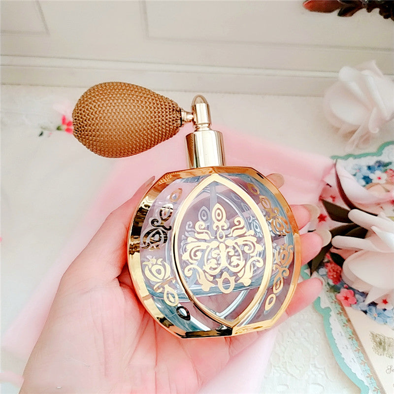 French-Style Gold-Plated Air Bag Design Perfume Spray Bottle