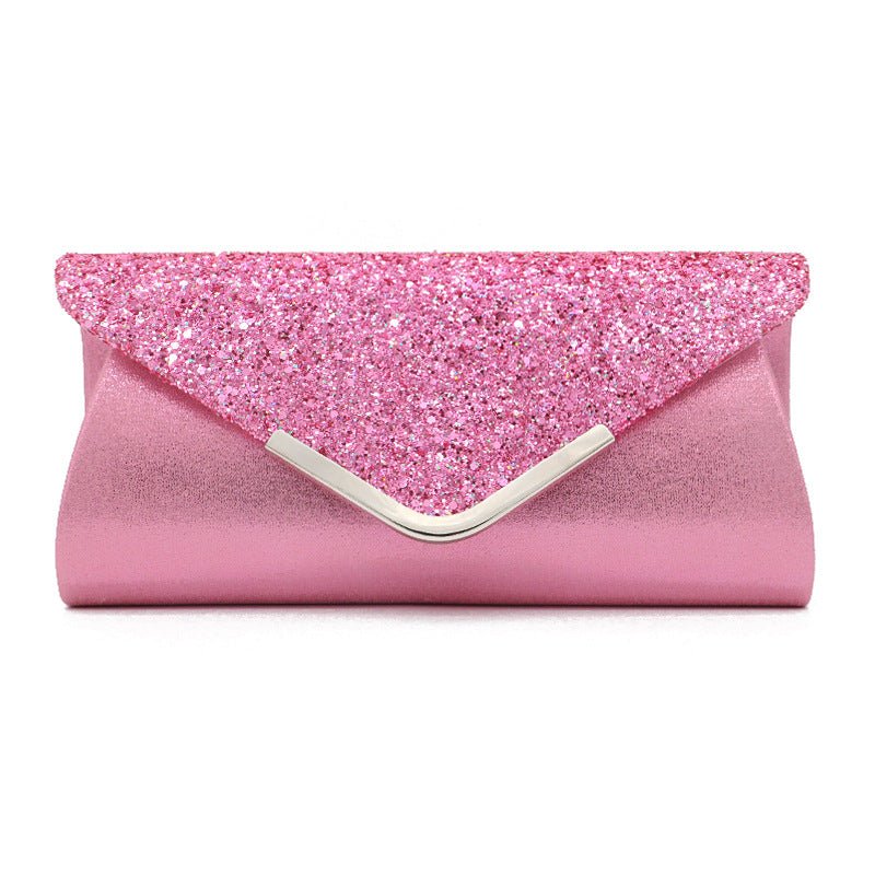 Gorgeous Fashionable PU Leather Glittering Envelope-style Makeup Storage Bag