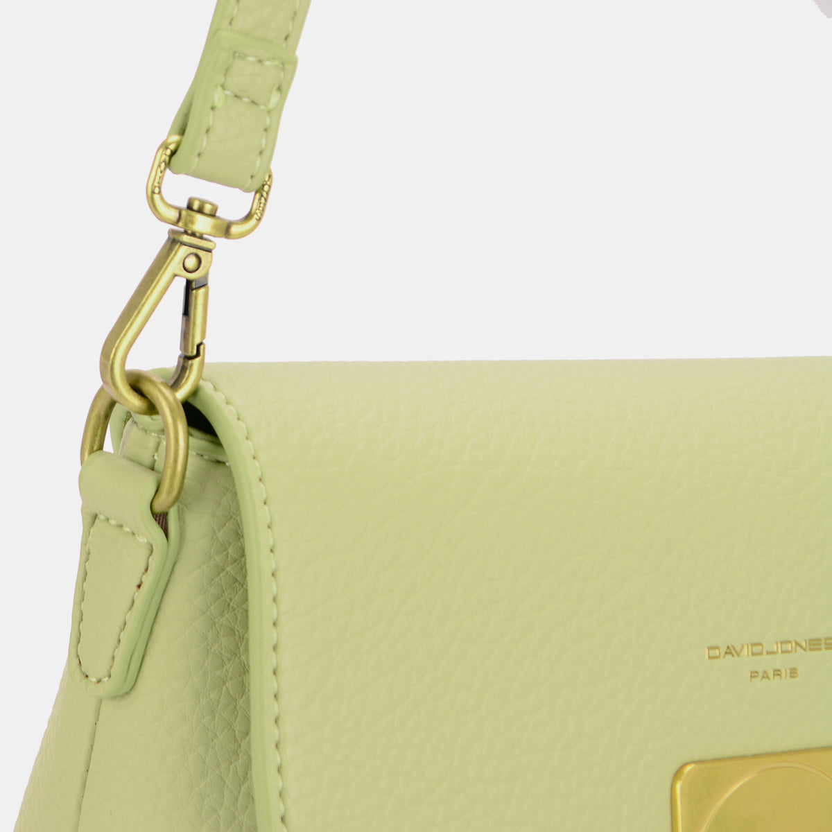 David Jones Fashionable Polyurethane Leather Crossbody Shoulder Bag for Everyday Use