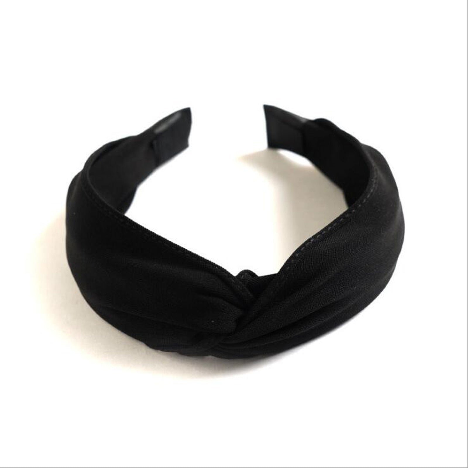 Stylish Women's Solid Polyester Hairband - Classic Hair Accessory for Girls
