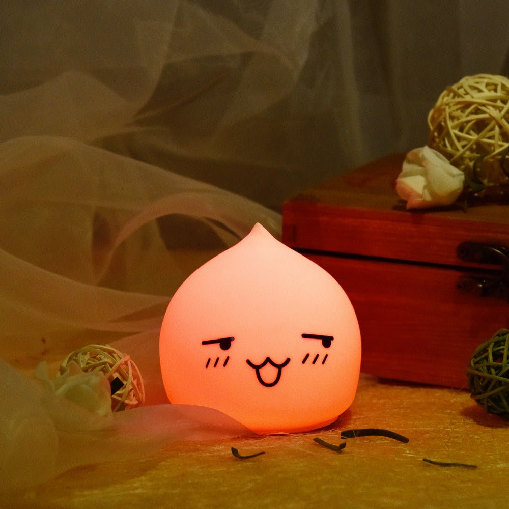Customizable Free Star Adorable Colorful Rabbit-shaped Small Night Lamp as a Perfect Christmas Gift