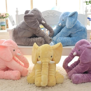 Soft Elephant Doll Pillow for Baby's Comfortable Sleep