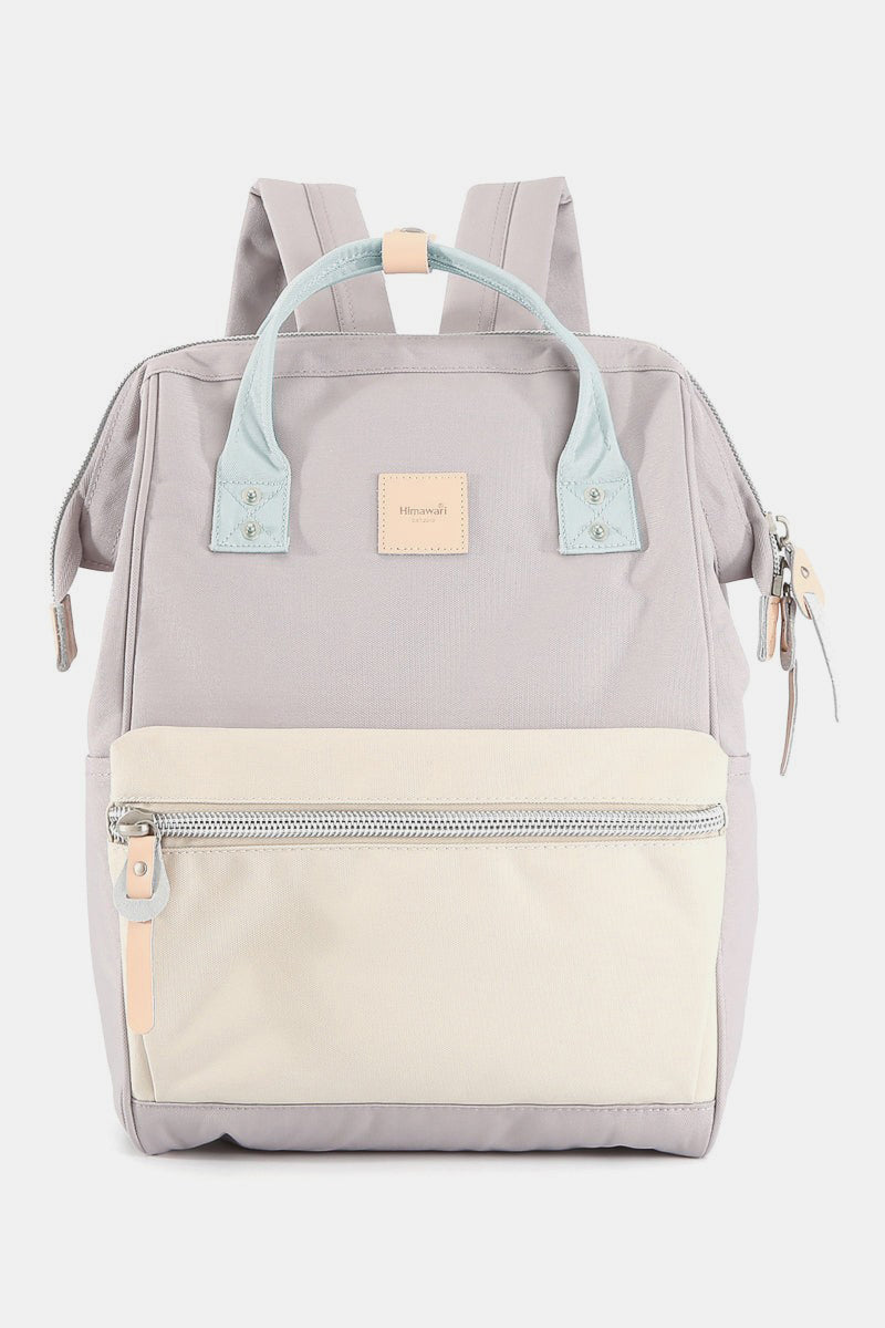 Himawari Large Eco - friendly Water - Resistant Canvas Backpack with Handy Side Pockets