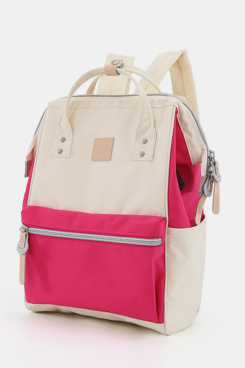 Himawari Large Eco - friendly Water - Resistant Canvas Backpack with Handy Side Pockets