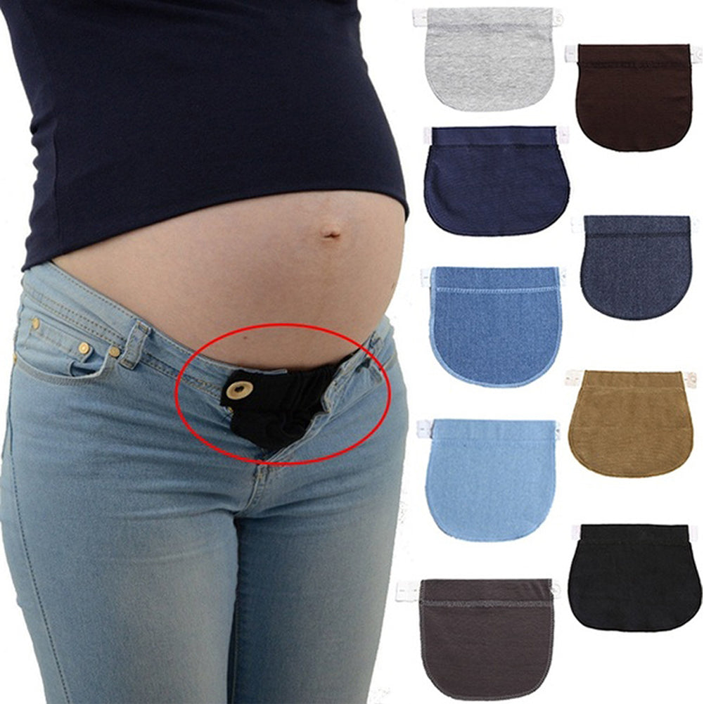 Soft & Adjustable Maternity Pregnancy Waist Extender Belt for Loose Pants