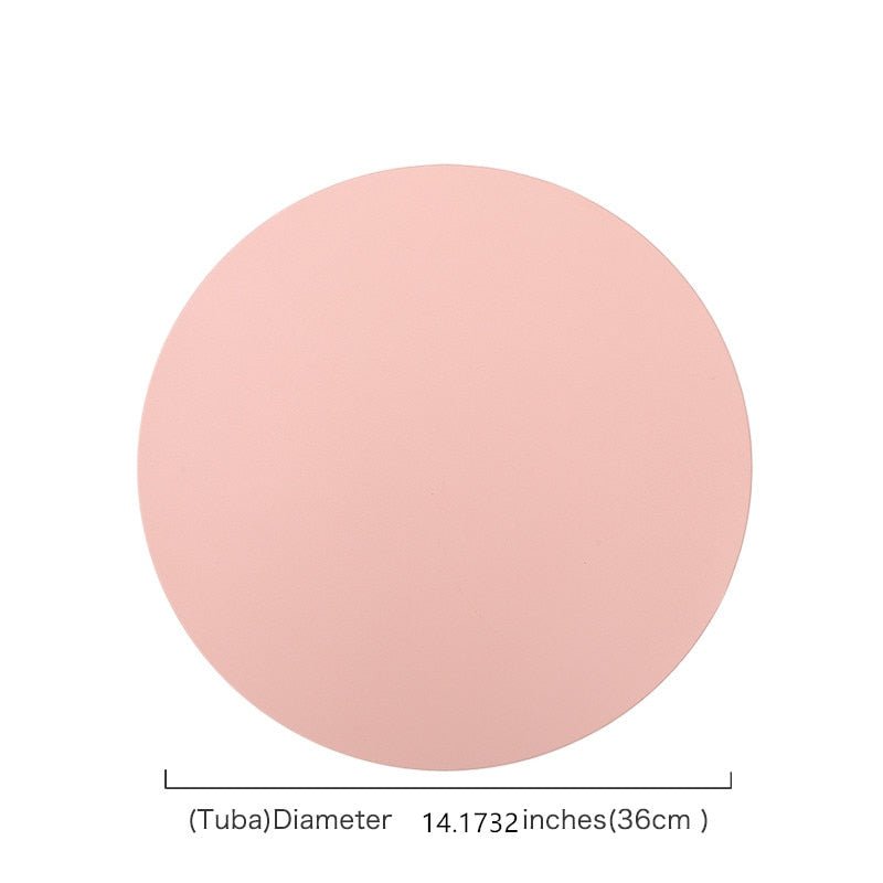 Insulating and Oil - Resistant PU Leather Placemats for Western Food Dining, Tableware Accessories, Bowl and Cup Coasters as Kitchen Decorations