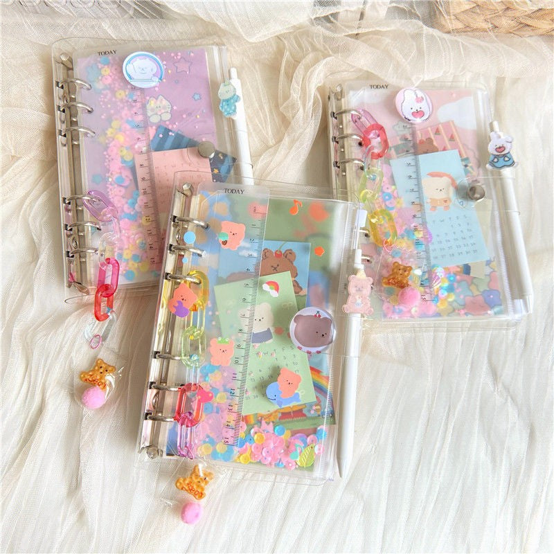 Transparent Loose - leaf Hand Book Gift Box for Girls