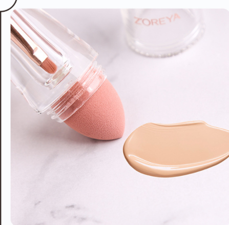 All - in - One Three - Function Makeup Brush Set for Powder, Paint, and Foundation Application