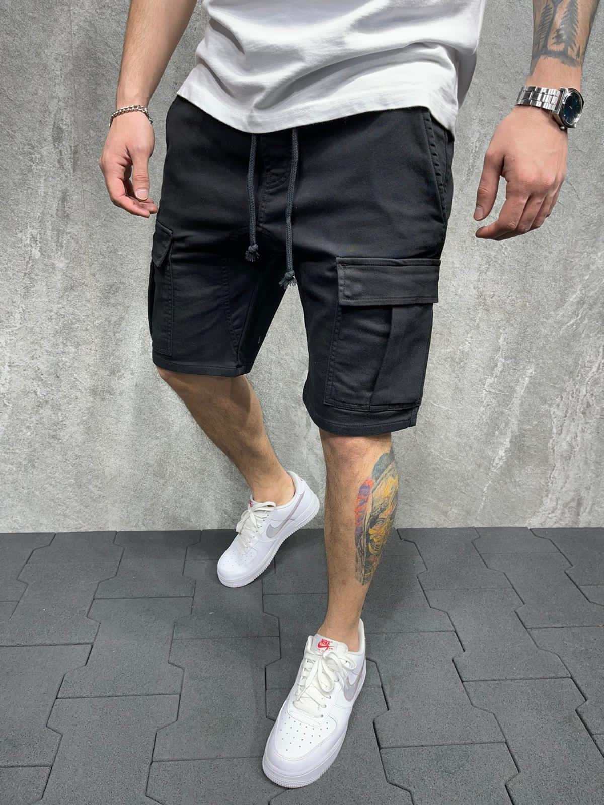 Men's Trendy Casual Hip - Hop Inspired Skater Shorts for Everyday Wear