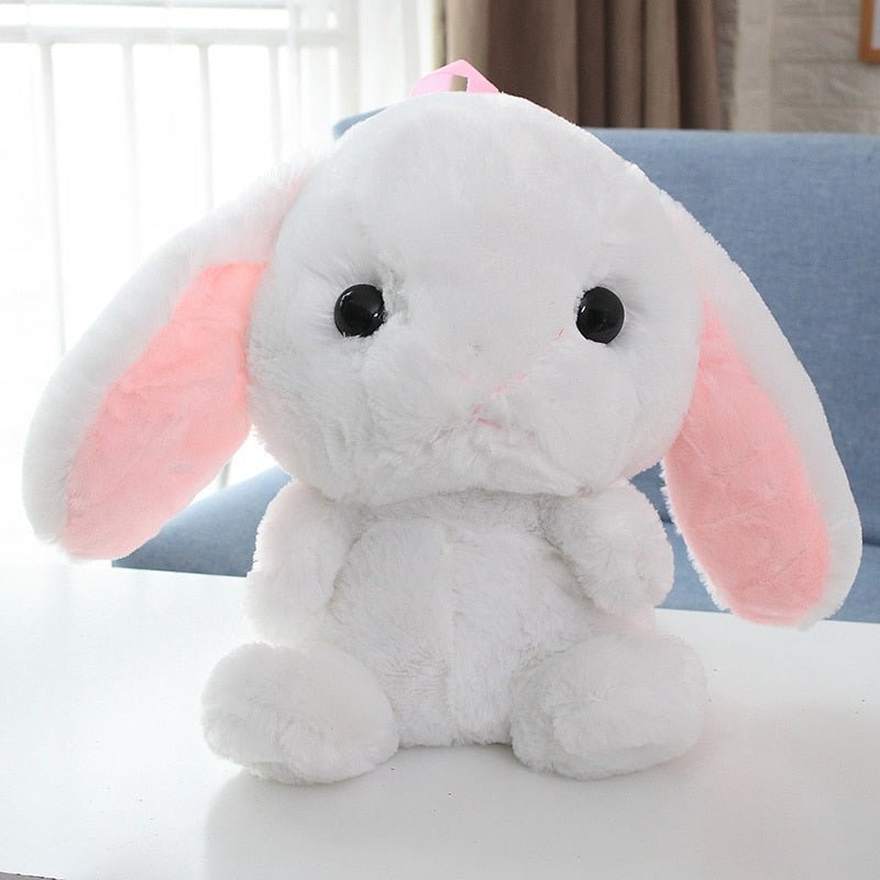 Adorable Furry Bunny-Shaped Backpack for Children's School Use