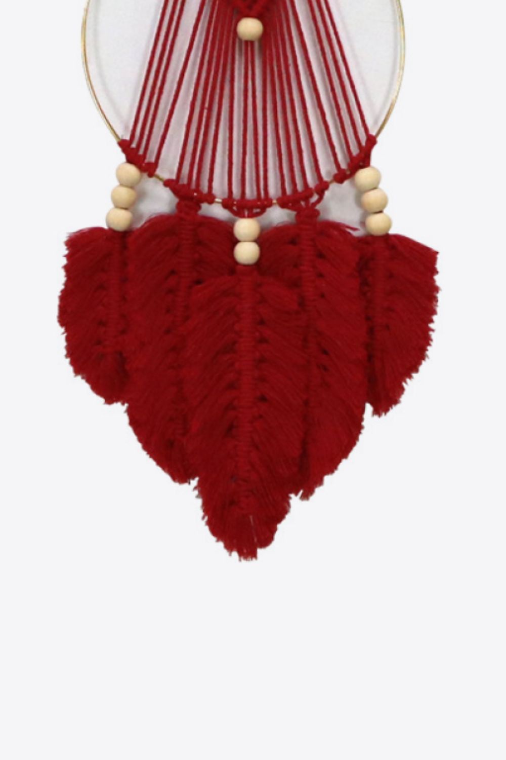 Handmade Feather Cotton Macrame Wall Hanging Decor for Home