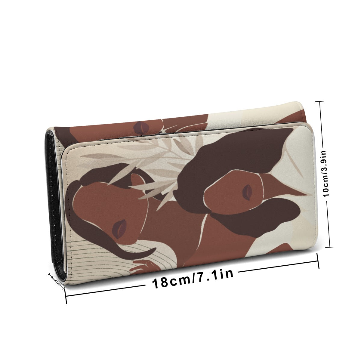 Unique Foldable PU Wallet for Women in Black, Beige, Cream & Brown