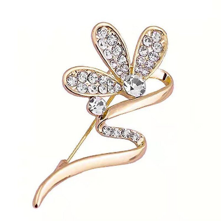 Exquisite Alloy Crystal Women's Animal-Shaped Brooch by Xingyunday