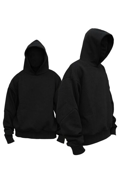 Men's Fashionable Drop Shoulder Long Sleeve Pullover Hoodie for Casual Wear