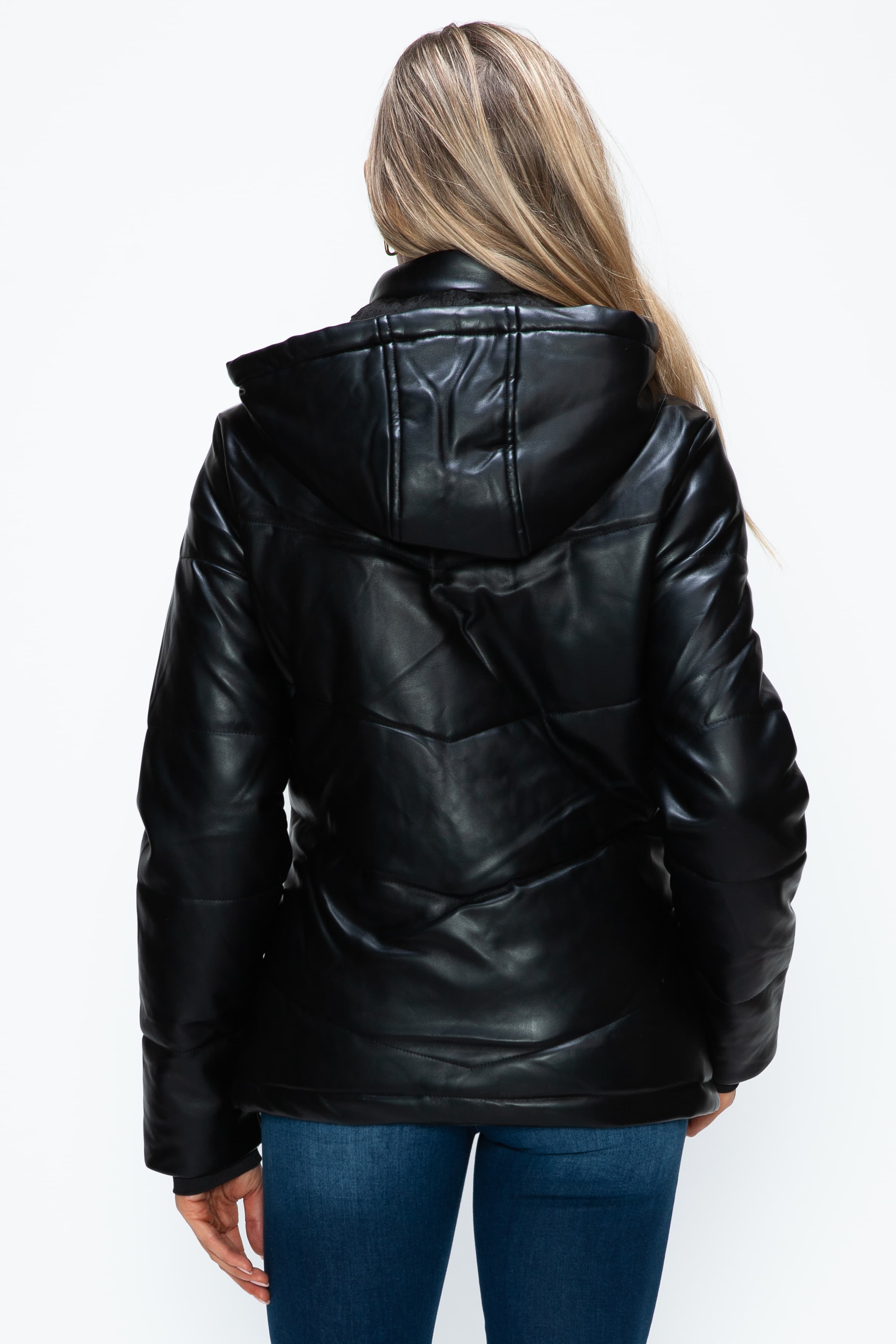 Versatile Pocketed Zip-Up Puffer Jacket with Detachable Hood