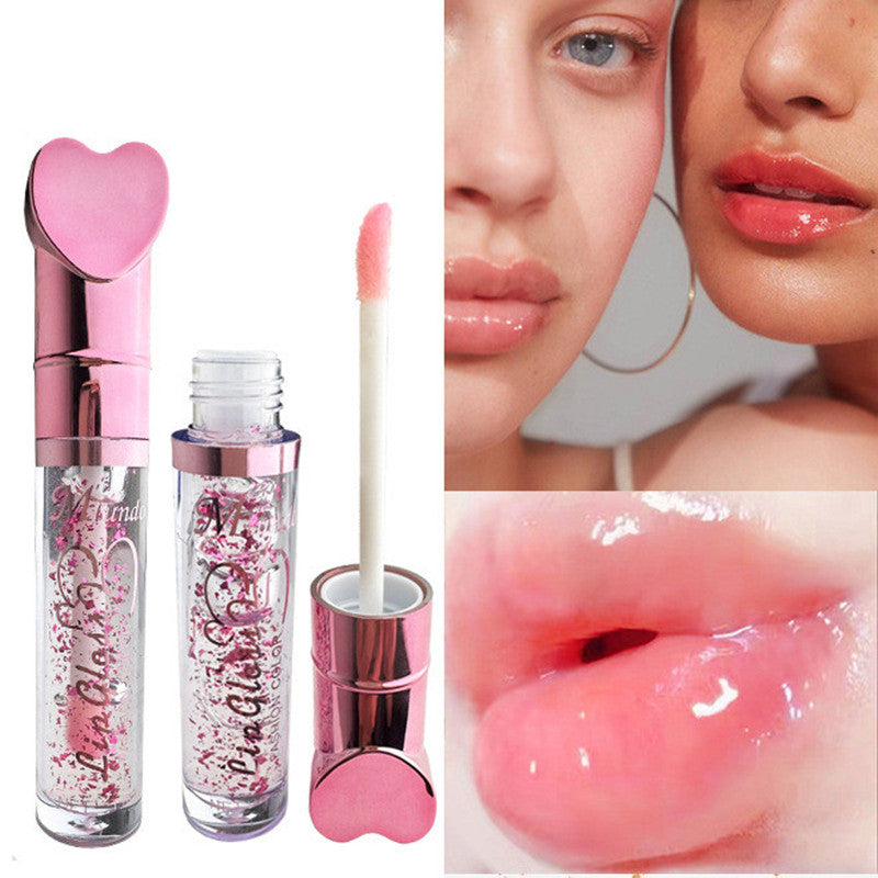 Love-themed Heart-shaped Non-staining Color-changing Lip Lacquer for Moisturizing Effect