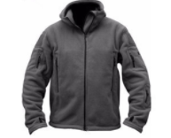 Men's Outdoor Cold-Resistant Fleece Lined Sweater Style Shell Jacket for Winter Warmth