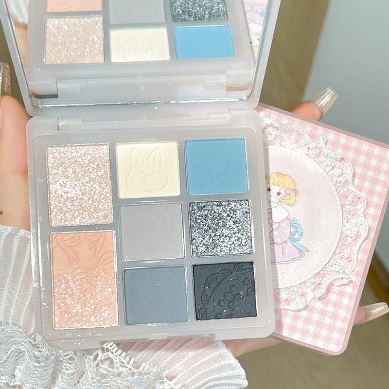 Gogotales Mori Princess 8 - Color Eyeshadow Palette: Shimmer, Matte & Glitter Makeup